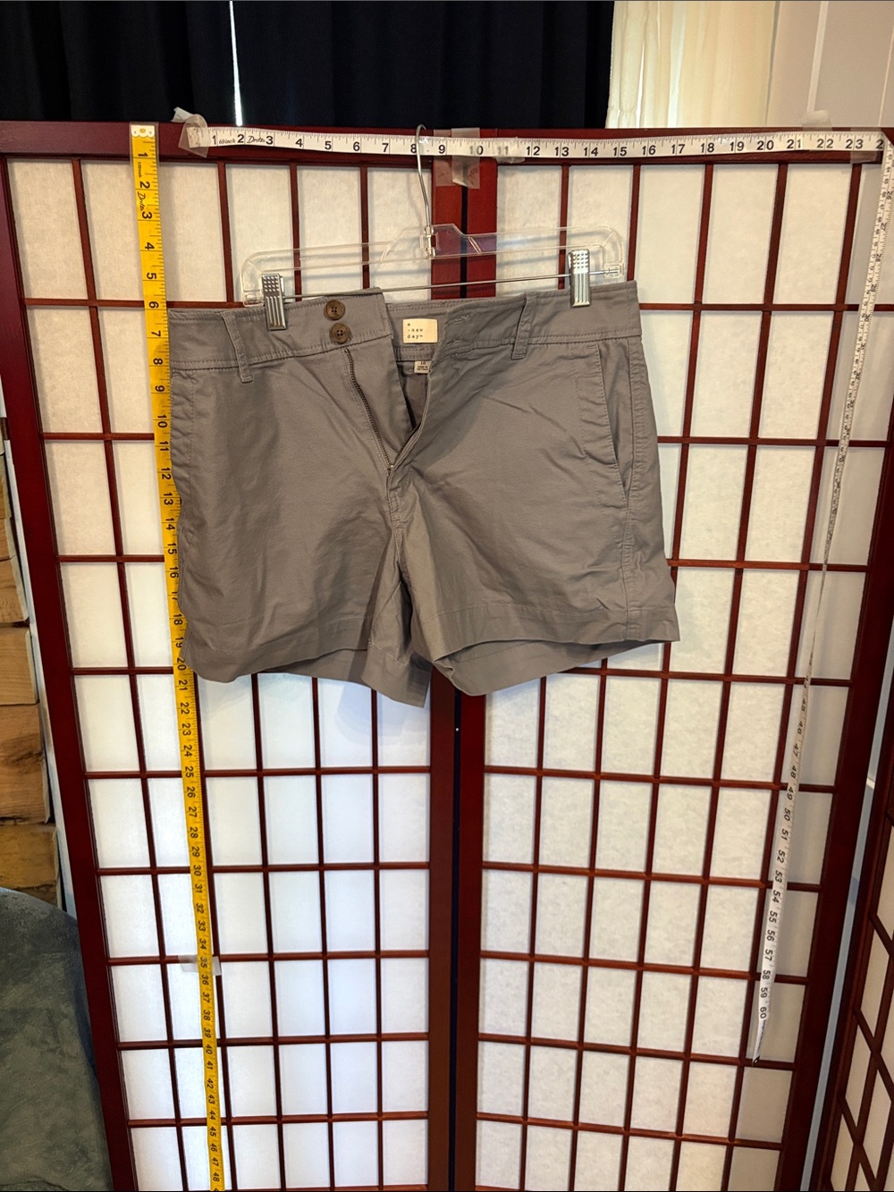 a new day Women's Gray Chino Bermuda Shorts